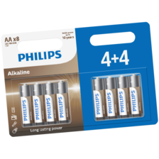Philips alkaline AA of AAA batterijen